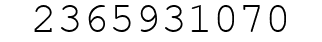 Number 2365931070.