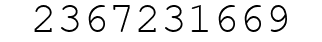 Number 2367231669.