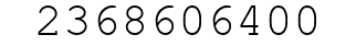 Number 2368606400.