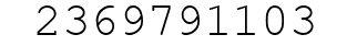 Number 2369791103.