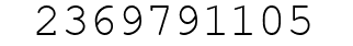 Number 2369791105.