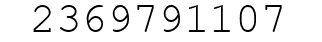 Number 2369791107.