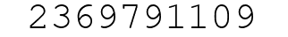 Number 2369791109.