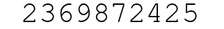 Number 2369872425.
