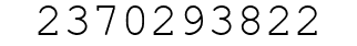 Number 2370293822.