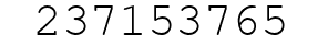 Number 237153765.