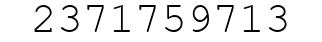 Number 2371759713.
