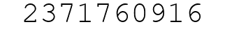 Number 2371760916.