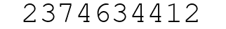 Number 2374634412.