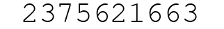 Number 2375621663.