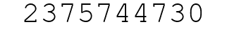 Number 2375744730.