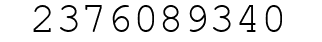 Number 2376089340.
