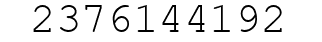 Number 2376144192.