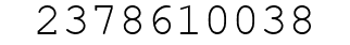 Number 2378610038.