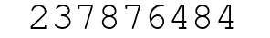 Number 237876484.