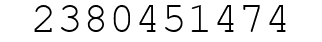 Number 2380451474.