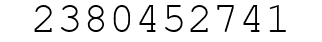 Number 2380452741.