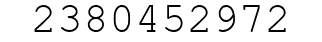 Number 2380452972.