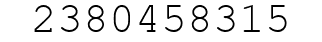 Number 2380458315.