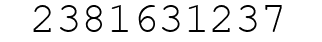 Number 2381631237.