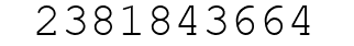 Number 2381843664.
