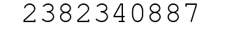 Number 2382340887.