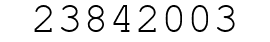 Number 23842003.