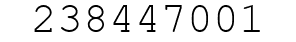 Number 238447001.