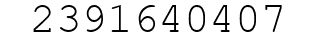 Number 2391640407.