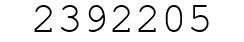 Number 2392205.