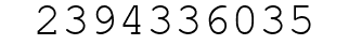 Number 2394336035.