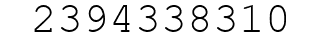 Number 2394338310.