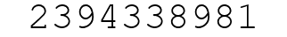 Number 2394338981.