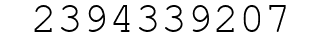 Number 2394339207.