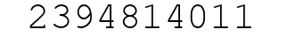 Number 2394814011.