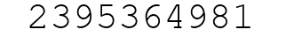 Number 2395364981.