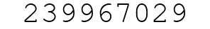Number 239967029.
