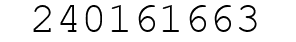 Number 240161663.