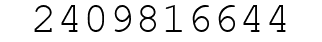 Number 2409816644.