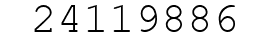 Number 24119886.