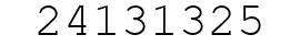Number 24131325.