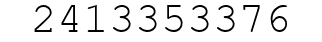 Number 2413353376.
