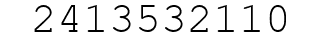 Number 2413532110.