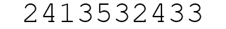 Number 2413532433.