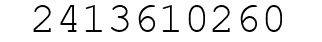 Number 2413610260.