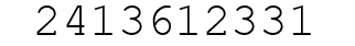 Number 2413612331.