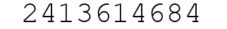 Number 2413614684.