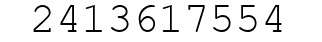 Number 2413617554.