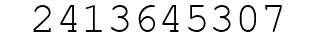 Number 2413645307.