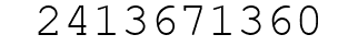 Number 2413671360.
